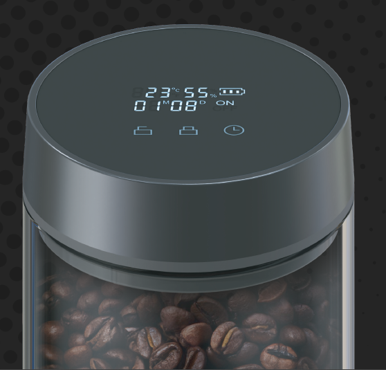 حافظة البن الالكترونية من CAFTECH