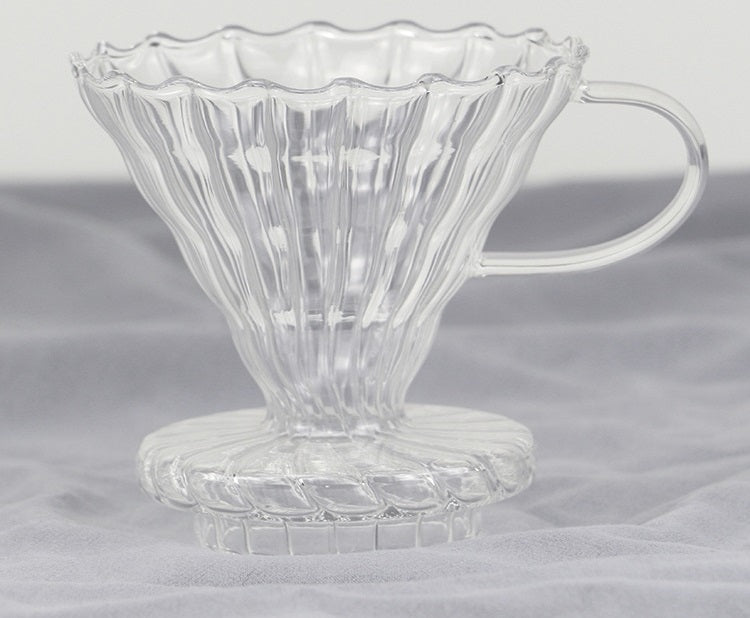 قمع تقطير V60 زجاجي